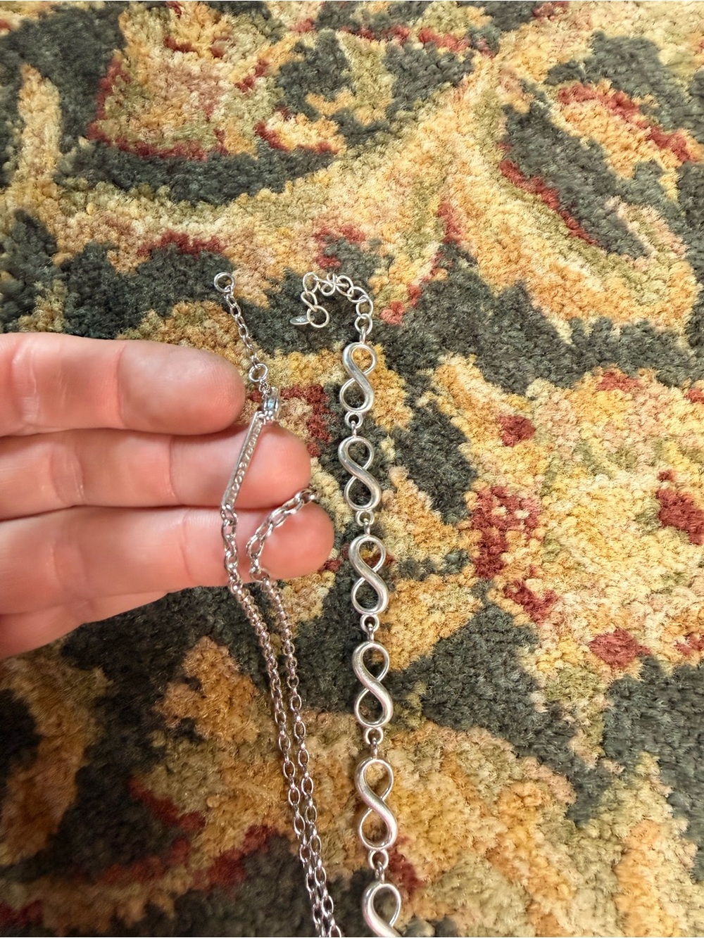 Kendra Scott Infinity Necklace and sterling Bracelet Set - Picture 3 of 3